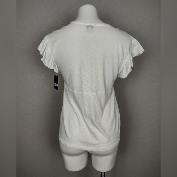 Lucky Brand White Boho Peasant Embroidered Blouse Size Small - Picture 4 of 14